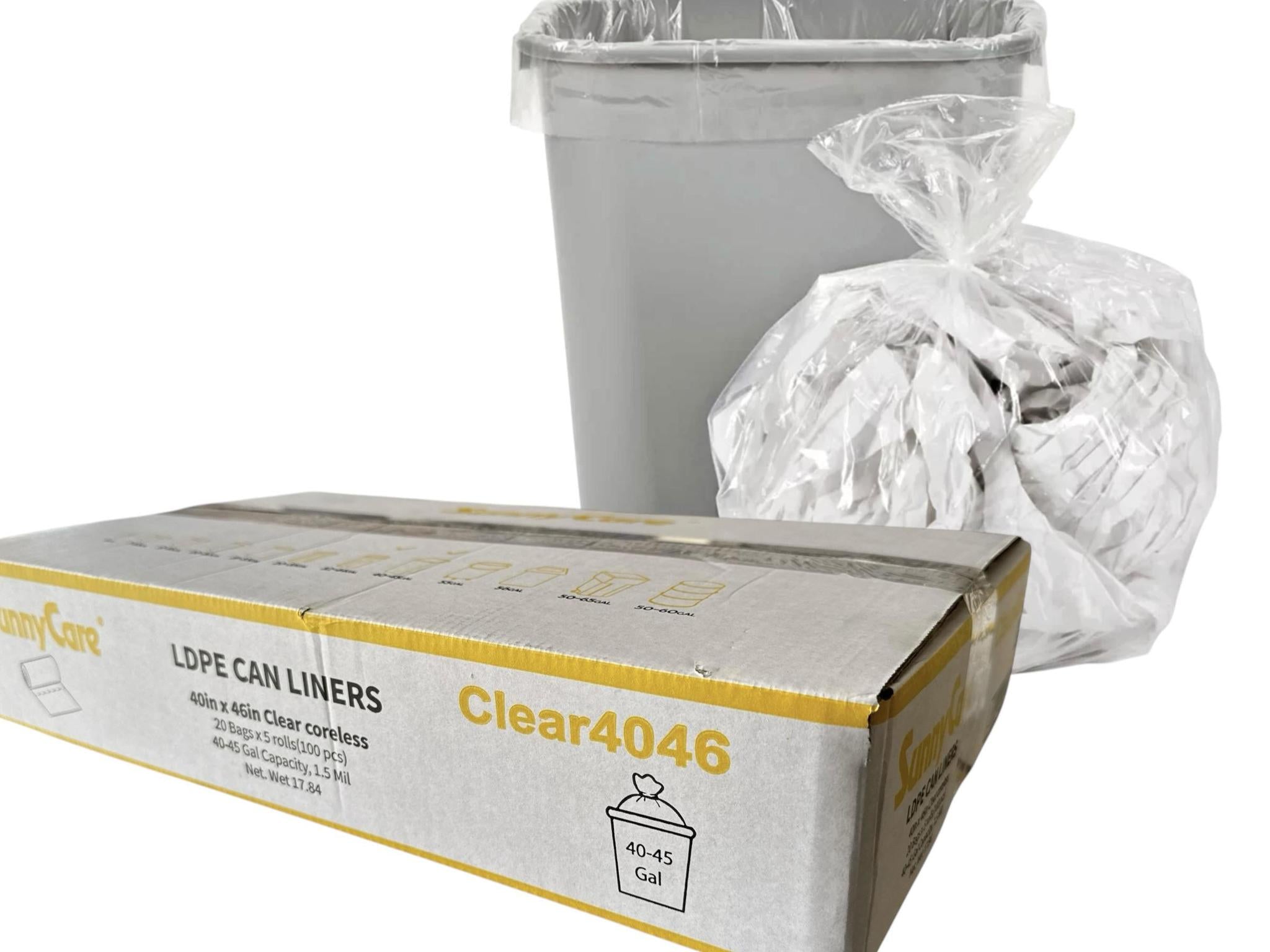 40x46 1.5 MIL 100/CASE CLEAR LINER
