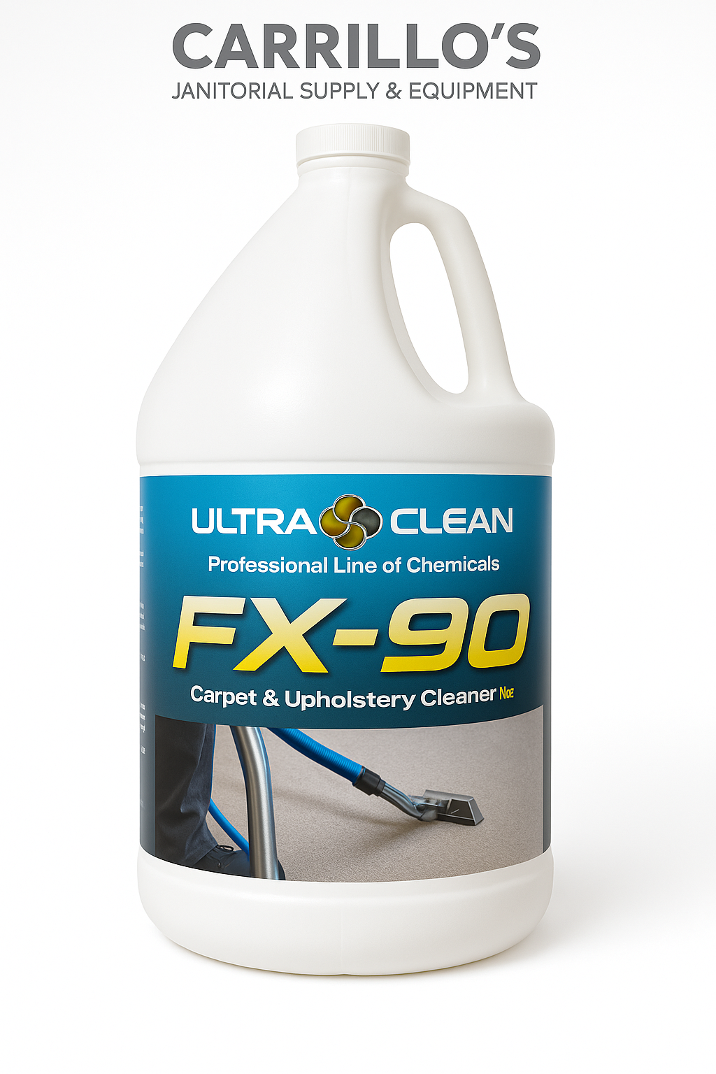 FX-90 CARPET & UPHOLSTERY CLEANER CASE OF 4 GAL AND SINGLES