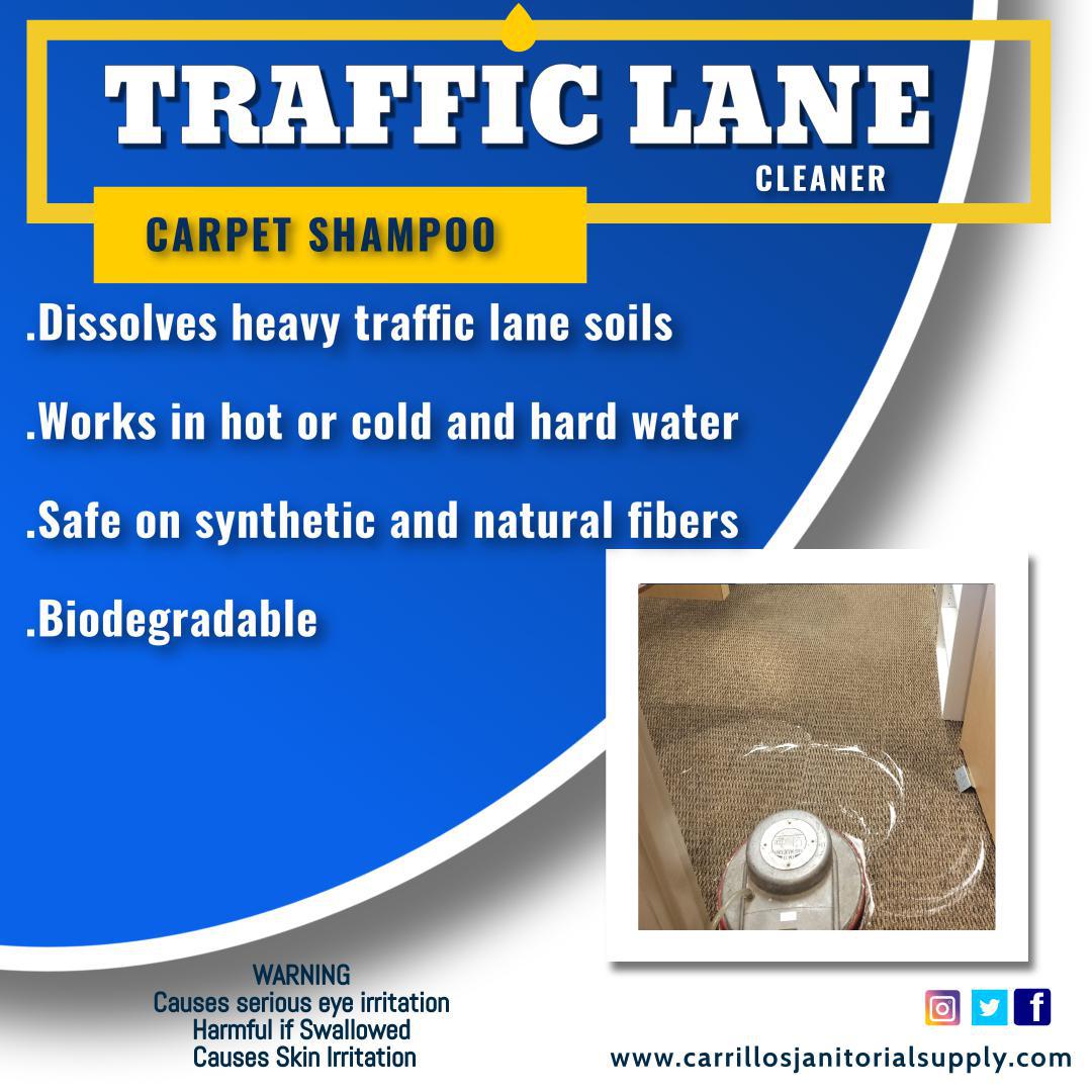CARRILLO'S TRAFFIC LANE CARPET CLEANER SHAMPOO