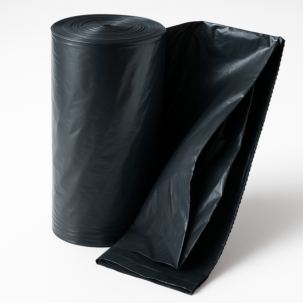 40X48 22MIC 150/CS BLACK ROLLS LINERS
