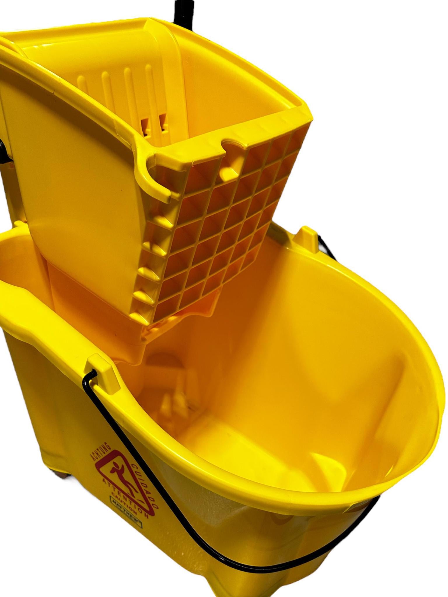 36L, Side Press Yellow Mop Bucket
