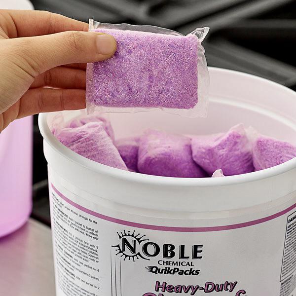 Noble Chemical QuikPacks 1.5 oz. Heavy Duty Cleaner and Degreaser Packs 36 Count Tub