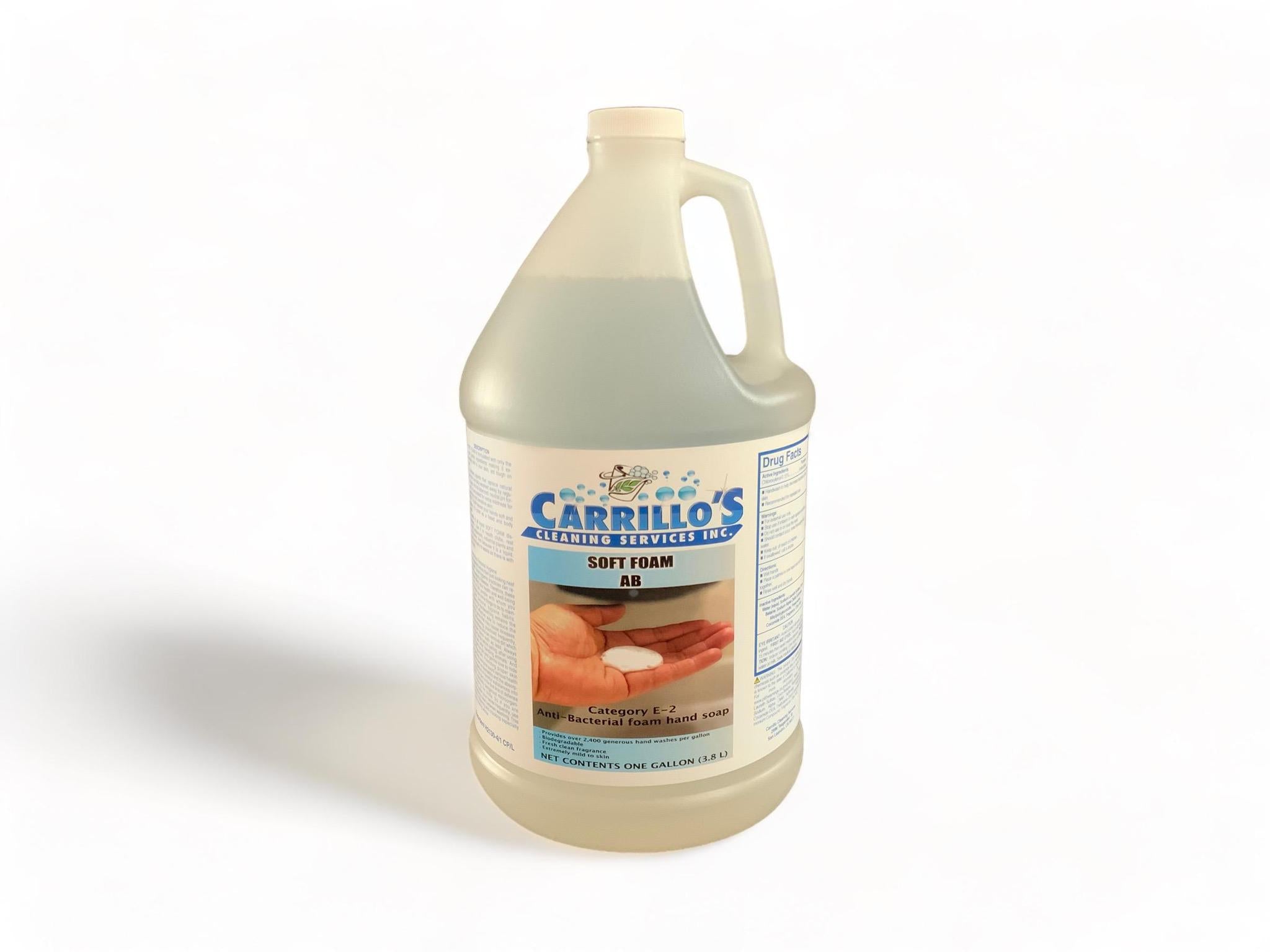 Carrillo's Anti-Bacterial Soft Foam Soap AB/4 Case