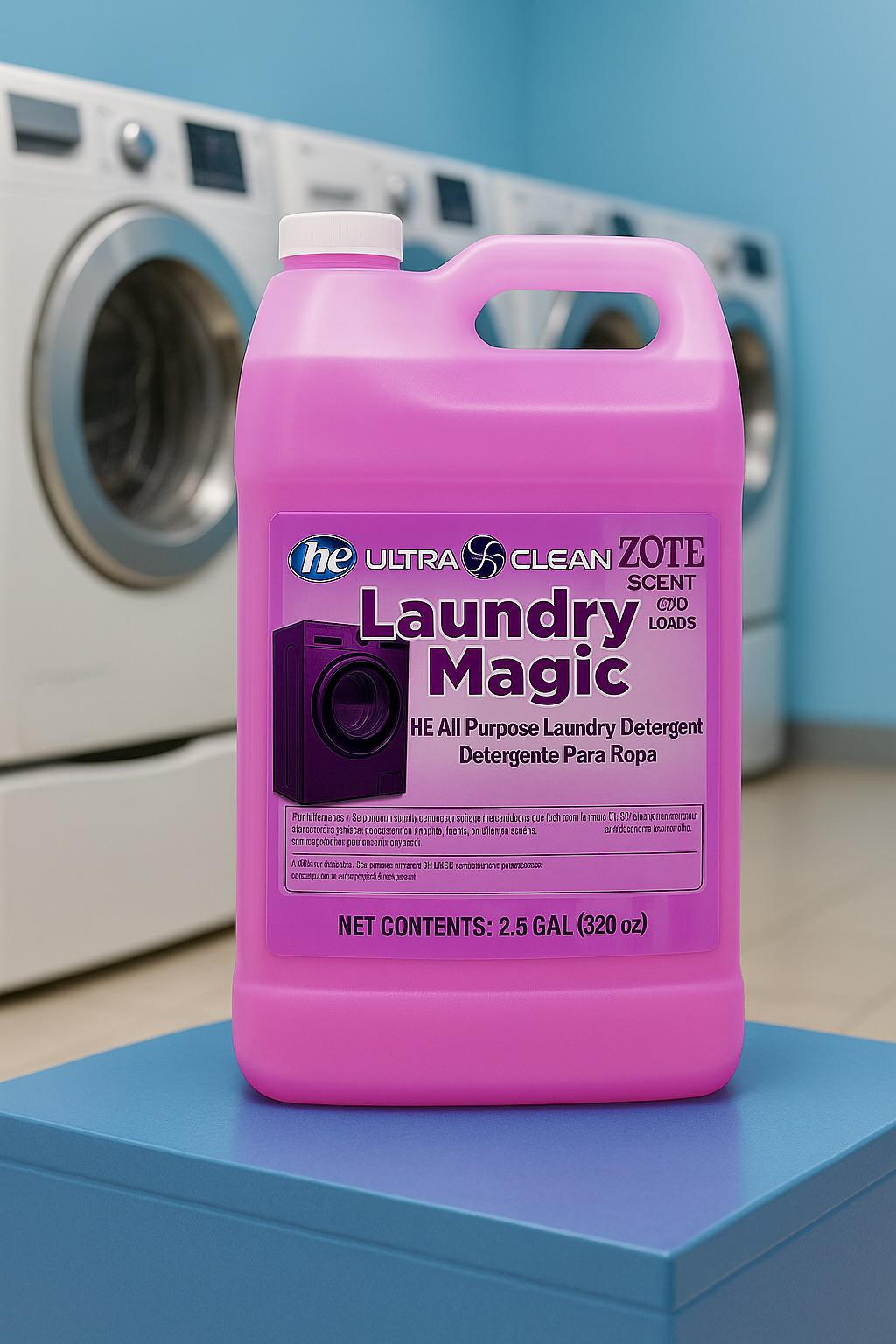 LAUNDRY MAGIC ZOTE TYPE SCENT- 2 X 2.5 GAL & SINGLE 2.5 GAL