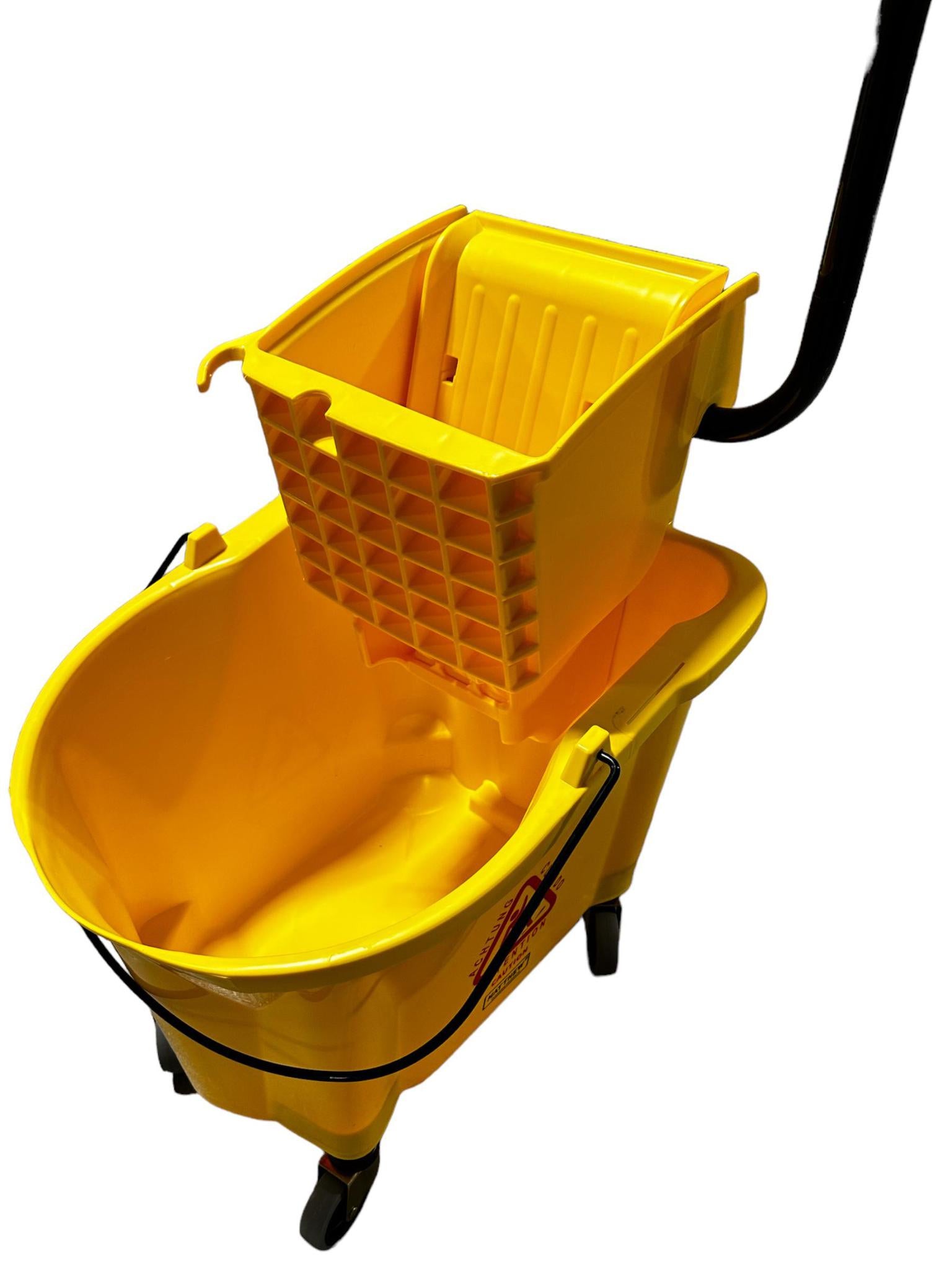 36L, Side Press Yellow Mop Bucket