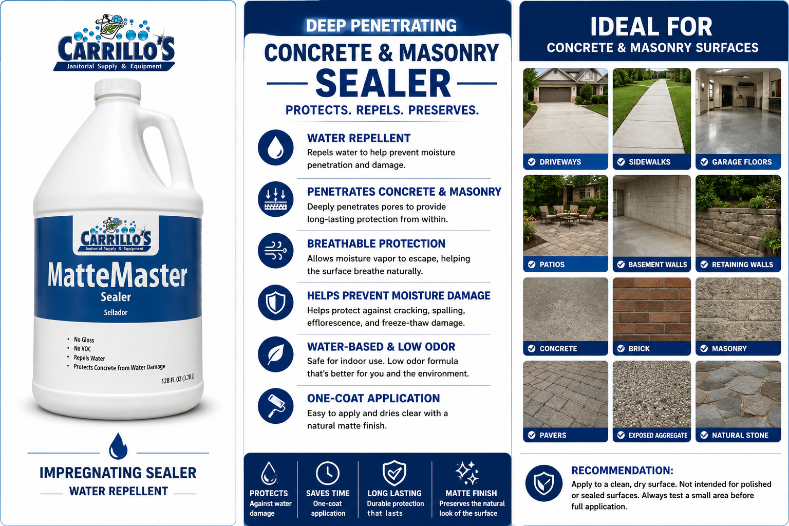 MATTEMASTER SEALER- Concrete & Masonry