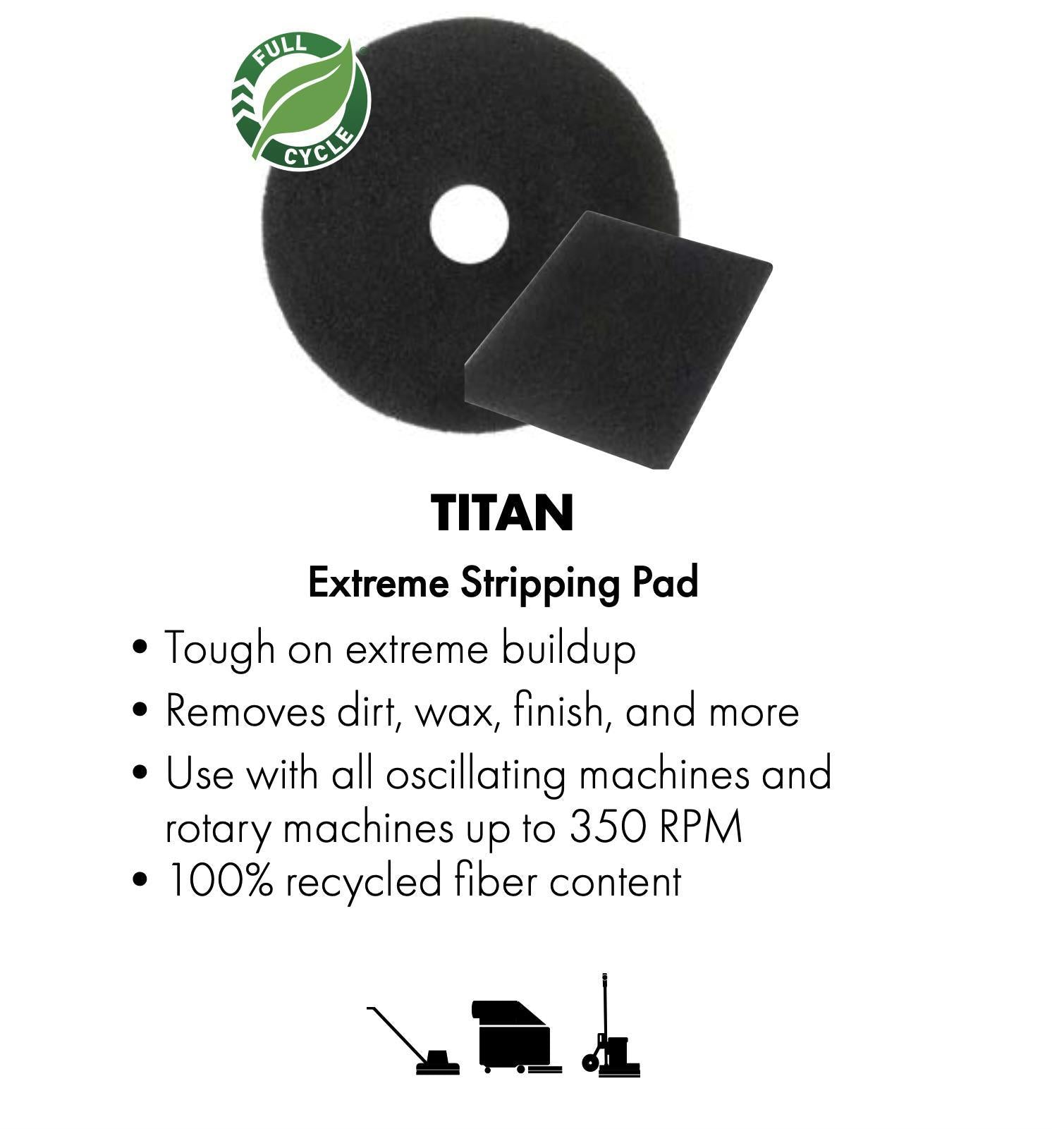 TITAN Extreme Stripping floor Pad 20"