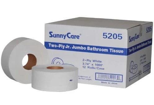 9" JR JUMBO BATHROOM TISSUE RECYCLE 2-PLY 3.74" X 1000 12 ROLLS PER CASE