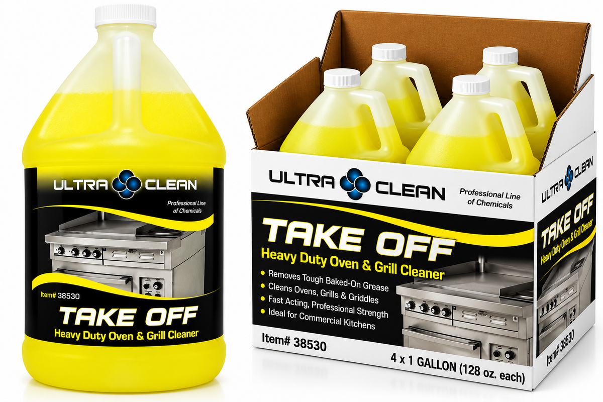 TAKE OFF Heavy Duty Oven & Grill Cleaner – 1 Gallon / 4 Gallon Case