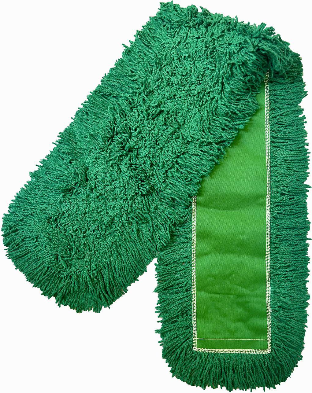Dust Mops - Twisted Closed-Loop - Industrial Grade - Launderable  Green /24 Inch & 36"