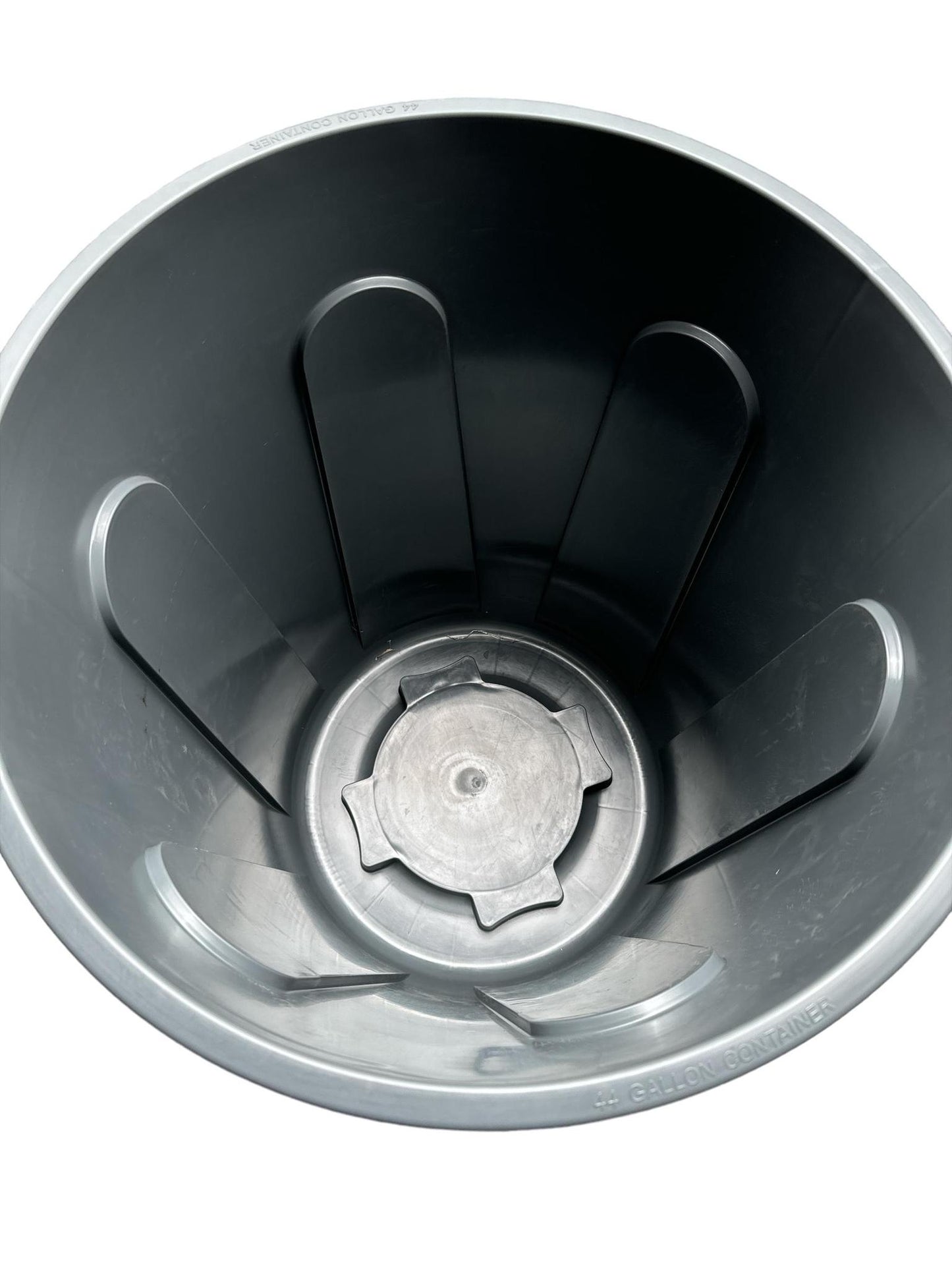 32 & 44 GALLON, ROUND WASTE RECEPTACLE, GRAY