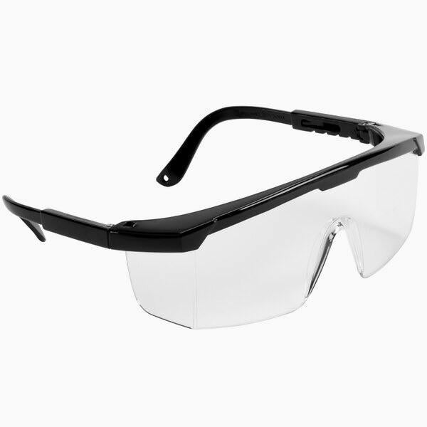 Cordova Scratch Resistant Safety Glasses / Eye Protection - Black with Clear Lens