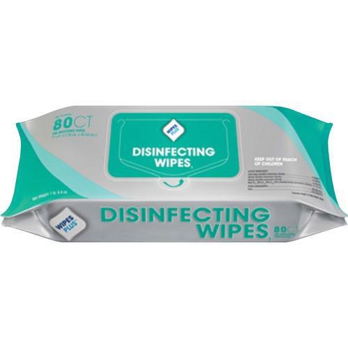 WIPES PLUS DISINFECTING WIPE RESEALABLE PACK  12/CASES AND PAKS