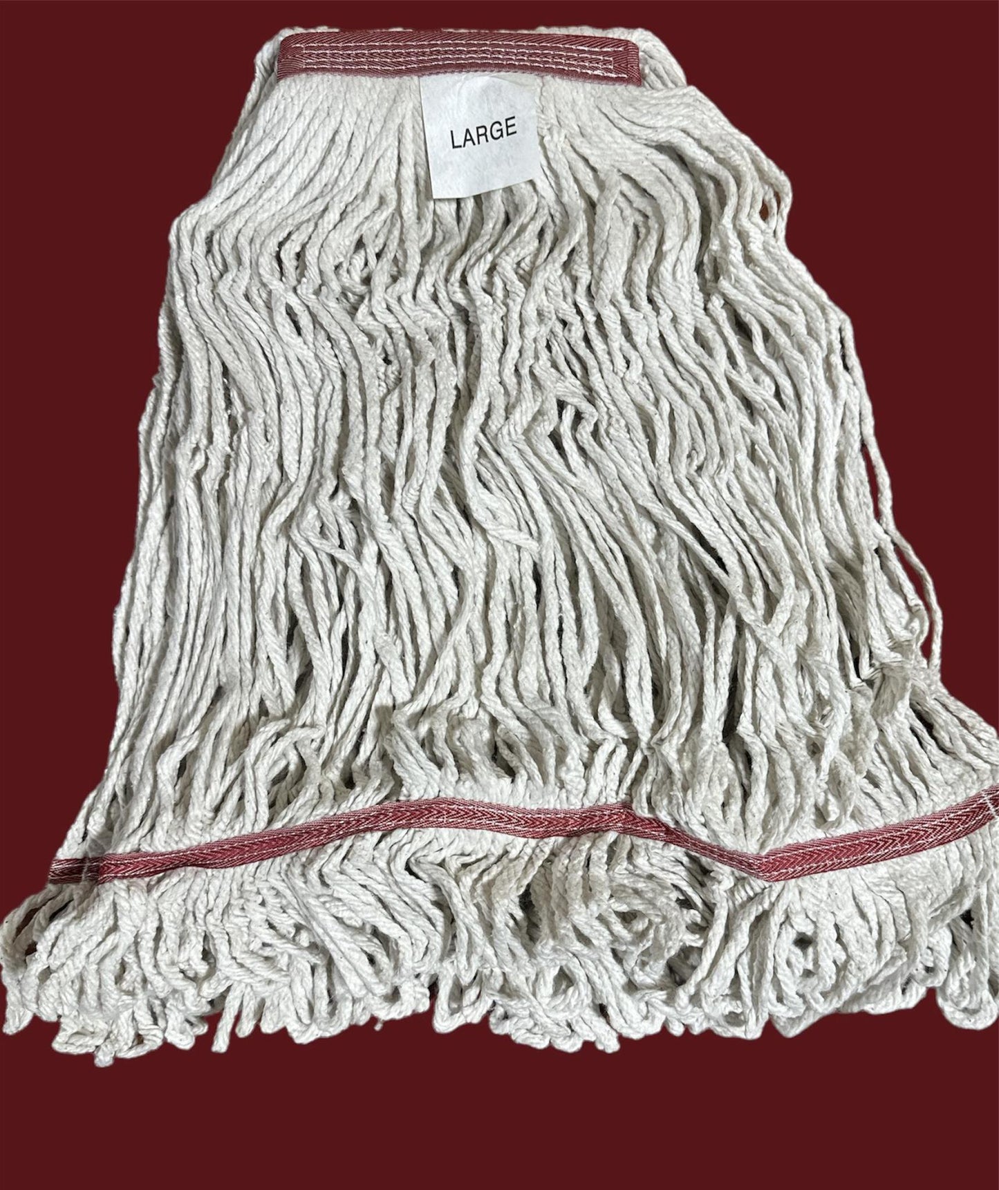 LARGE COTTON Blend LOOPED-END Wet Mop--1 1/4" BAND