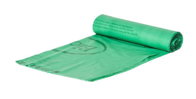 GREEN COMPOSTABLE 40x48 1.0Mil 100/CS Green Compostable Liner.