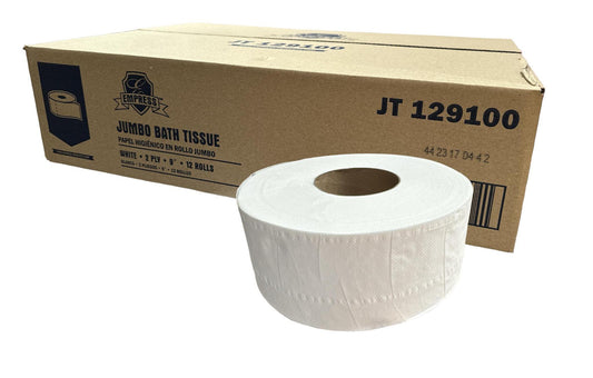 Empress Jumbo tissue 2-ply 9" 12/case -700'