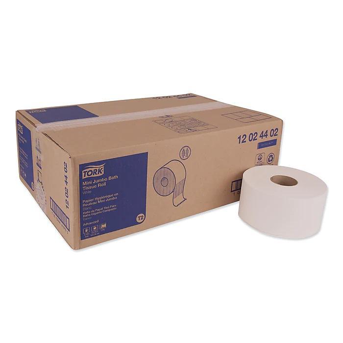 12024402 TORK ADVANCED MINI JUMBO 2-PLY BATH TISSUE 12/751