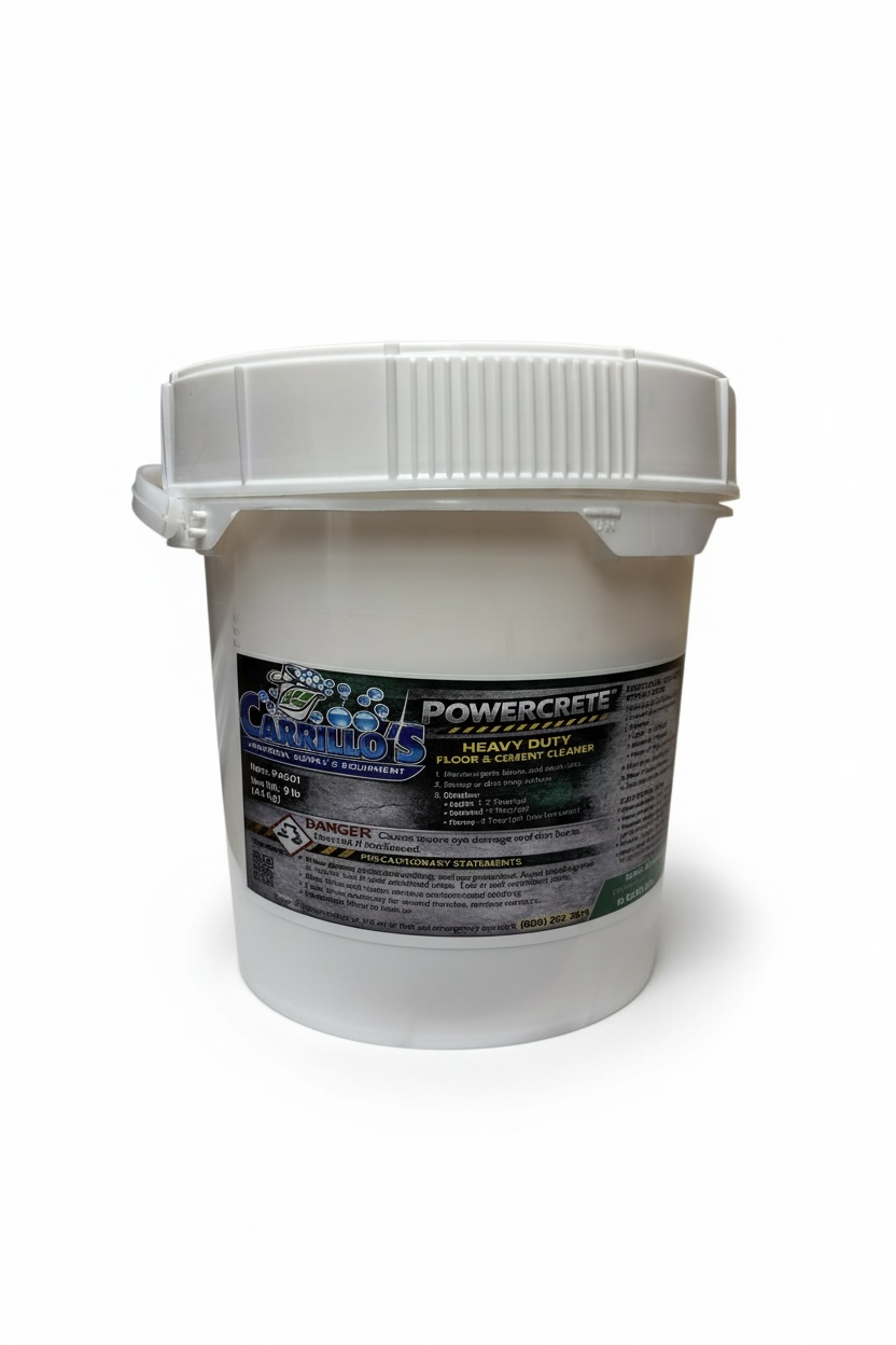 Powecrete Heavy duty floor & concrete cleaner powder- 9-pound pail