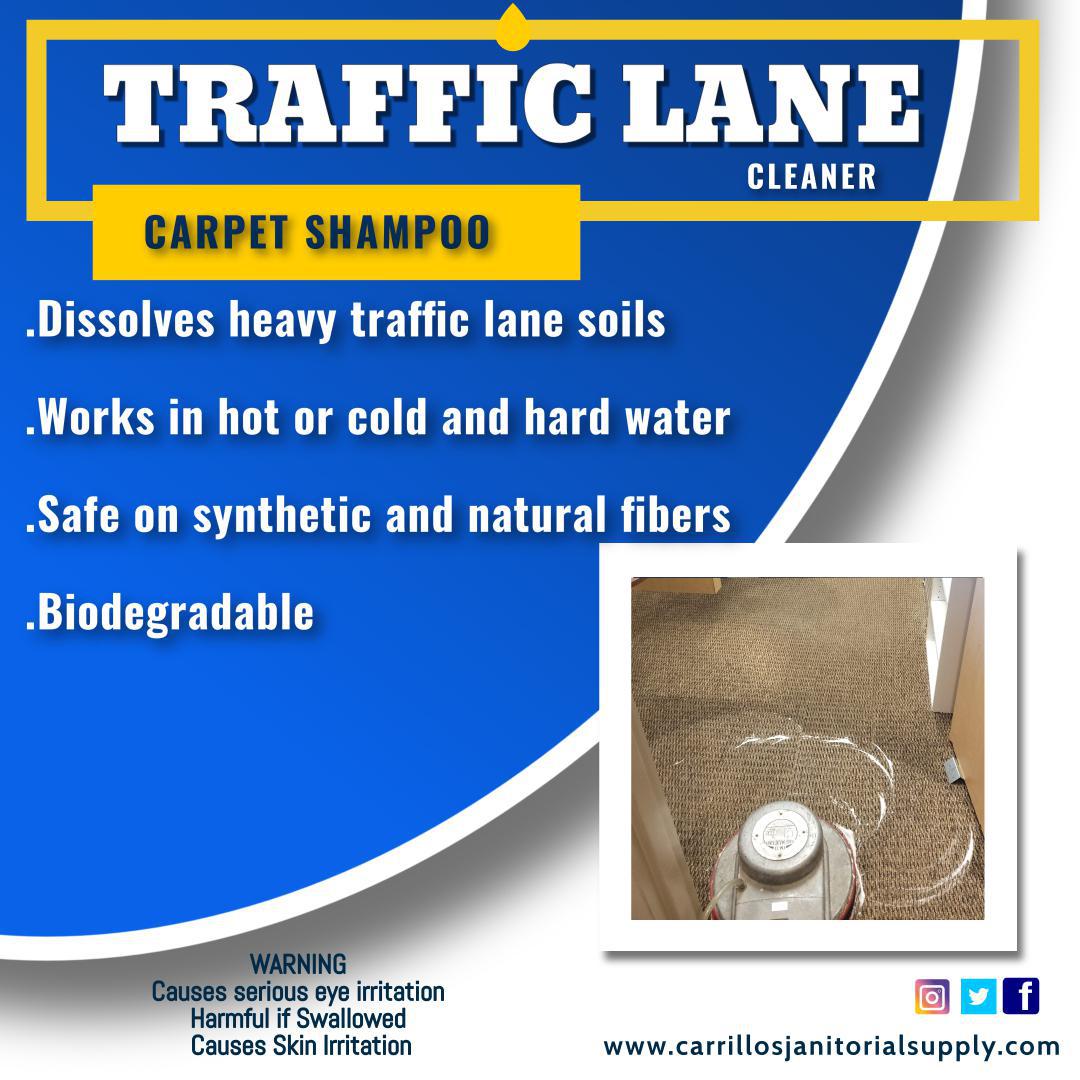 CARRILLO'S TRAFFIC LANE CARPET CLEANER  SHAMPOO