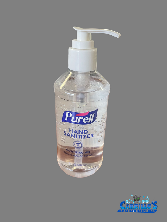 PURELL HEALTHCARE 8 OZ HAND SANITIZER PUMP BOTTLE 12/CS