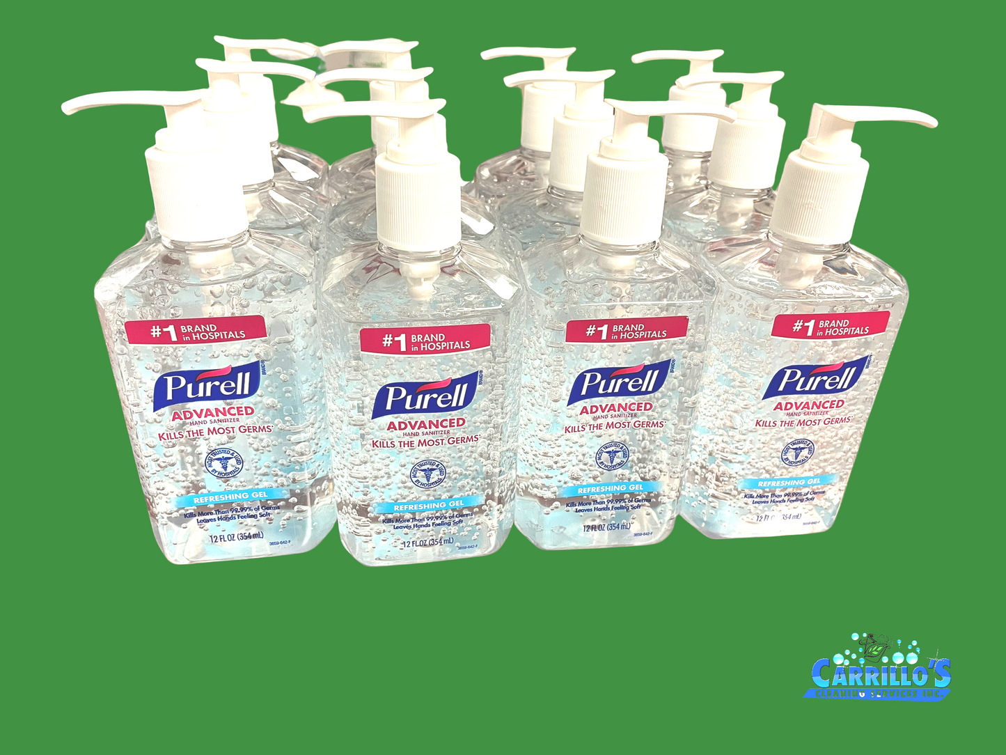 3659-12 PURELL INSTANT HAND SANITIZER 12-OZ PUMP BOTTLE EA.