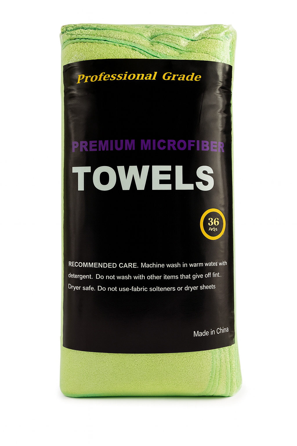 Professional Grade Microfiber Towels – 36 Pack (16"x16", 330 GSM)