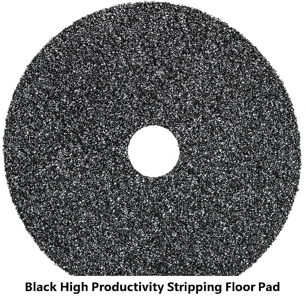 3M 7300 19" BLACK HIGH PRODUCTIVITY STRIPPING FLOOR PADS/5 CASE