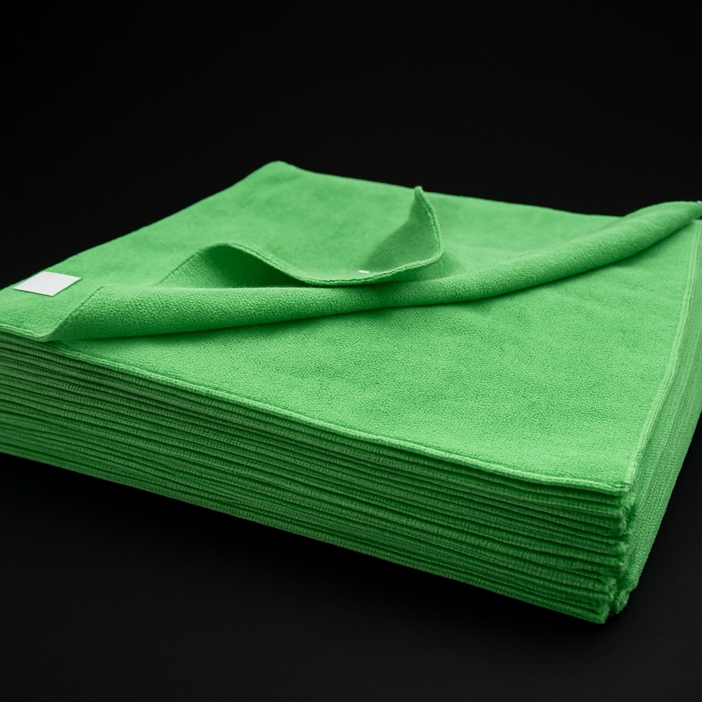 BLUE & GREEN MICROFIBER CLOTHS 16×16  12/PACK