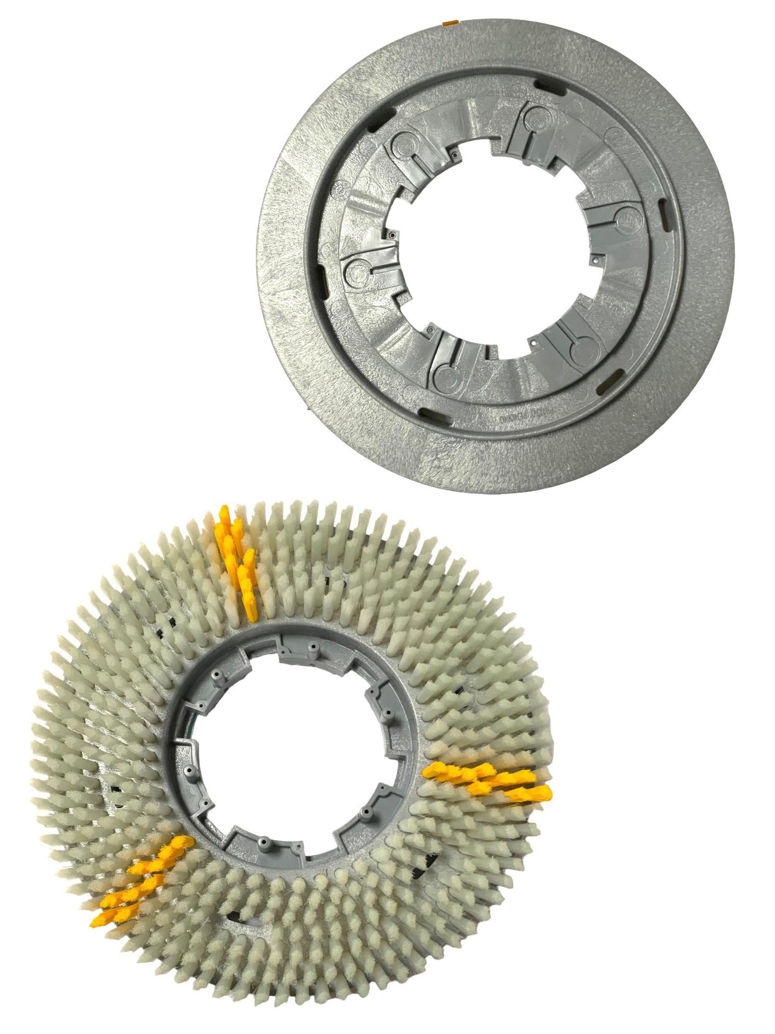 Carlisle 3614VWH EZ Snap 14" White Value Rotary Daily Cleaning Brush