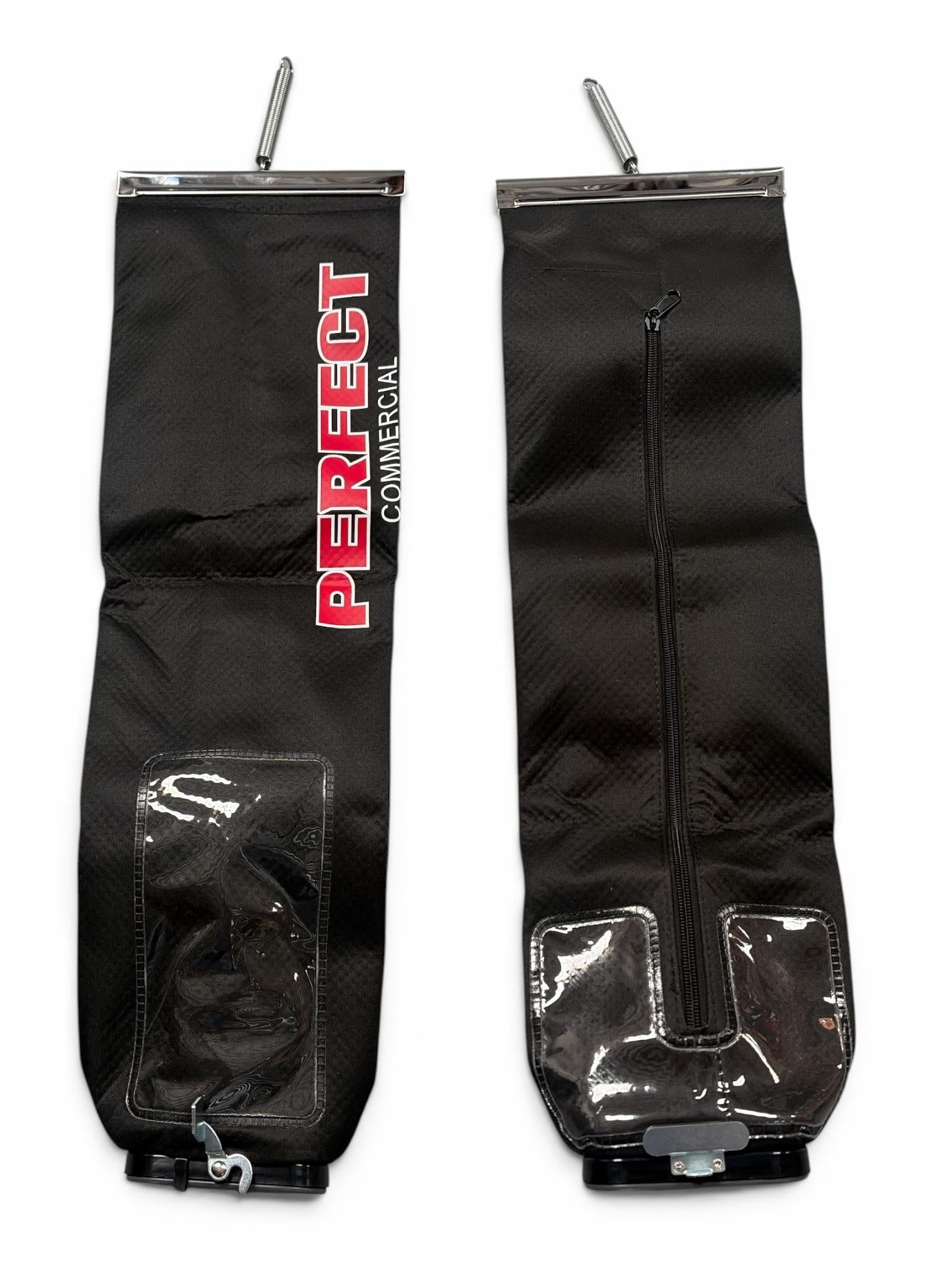 SMS LINED DUAL CLOTH BAG WITH ZIPPER - BLACK