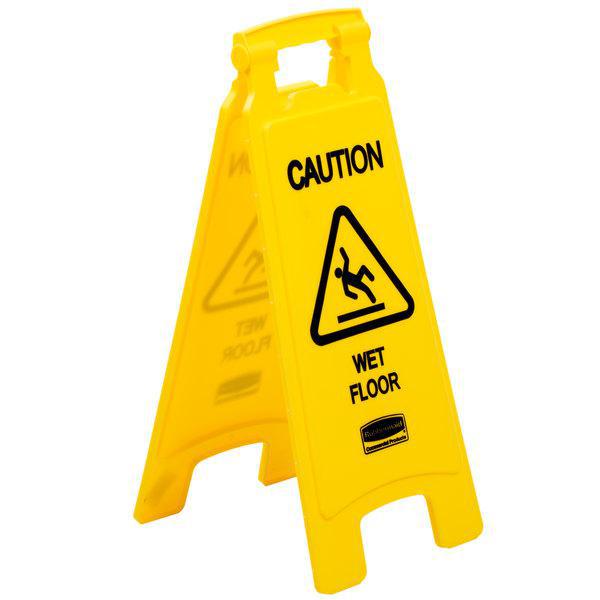 WET FLOOR SIGN YELLOW 25" X 14"