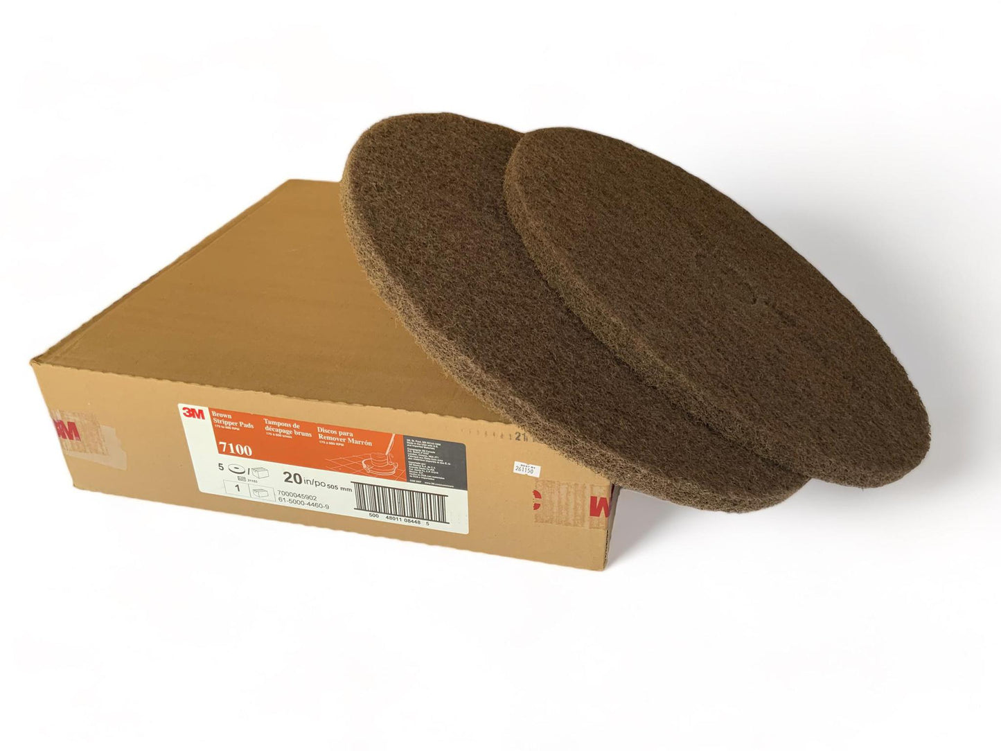 3M 20-IN #7100 BROWN PAD 3M 20-IN #7100 BROWN PAD/CASE