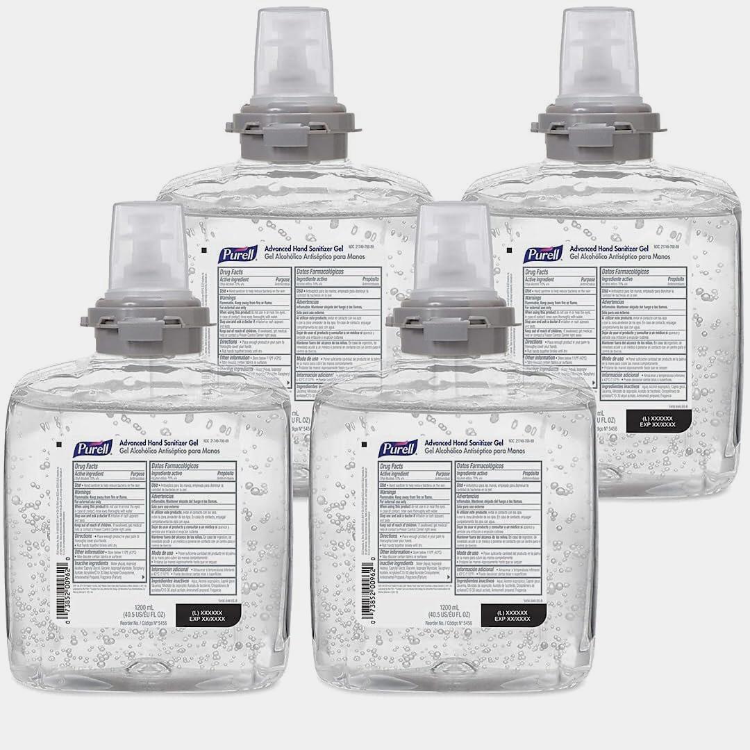5456 PURELL INSTNT HAND SANITZR GEL TFX 1200 ML 4/CS