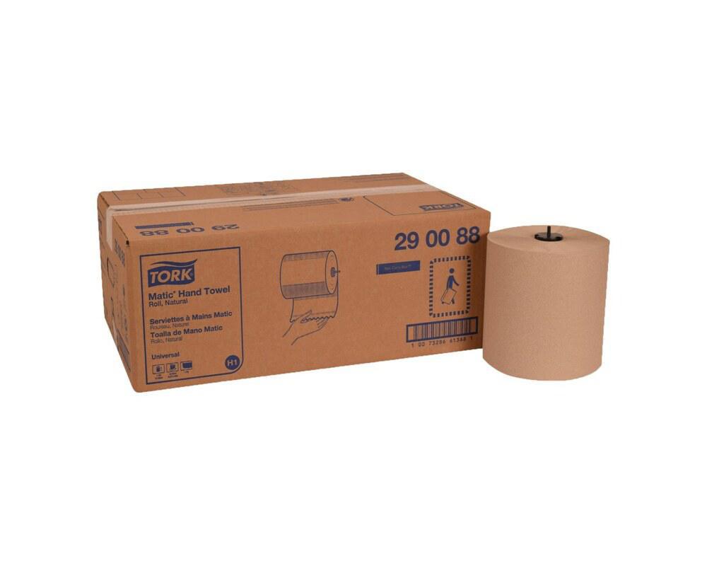 Tork Universal Matic Hardwound Paper Towels, 1-ply, 6 Rolls/Carton (TRK290088)