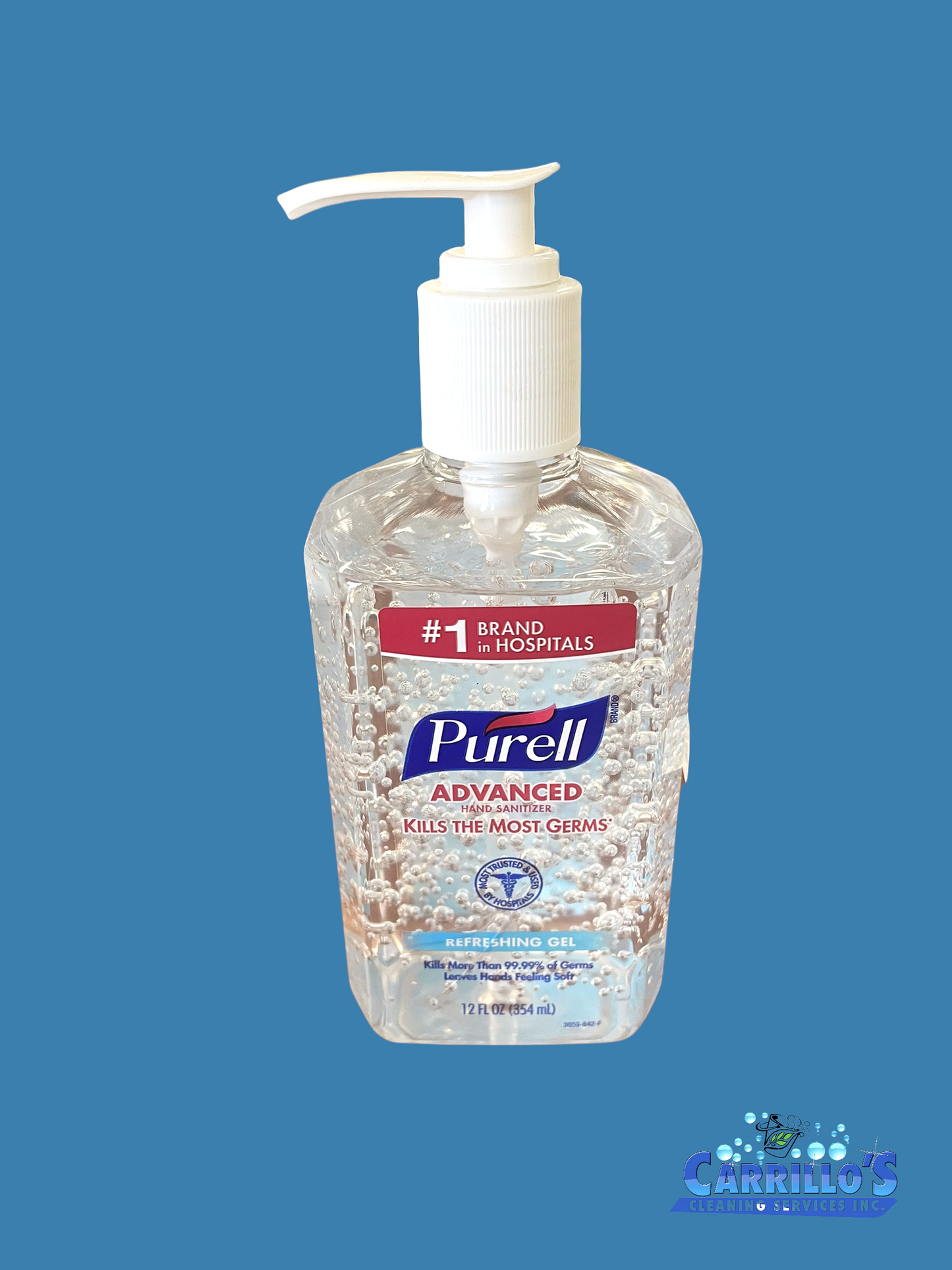 3659-12 PURELL INSTANT HAND SANITIZER 12-OZ PUMP BOTTLE EA.