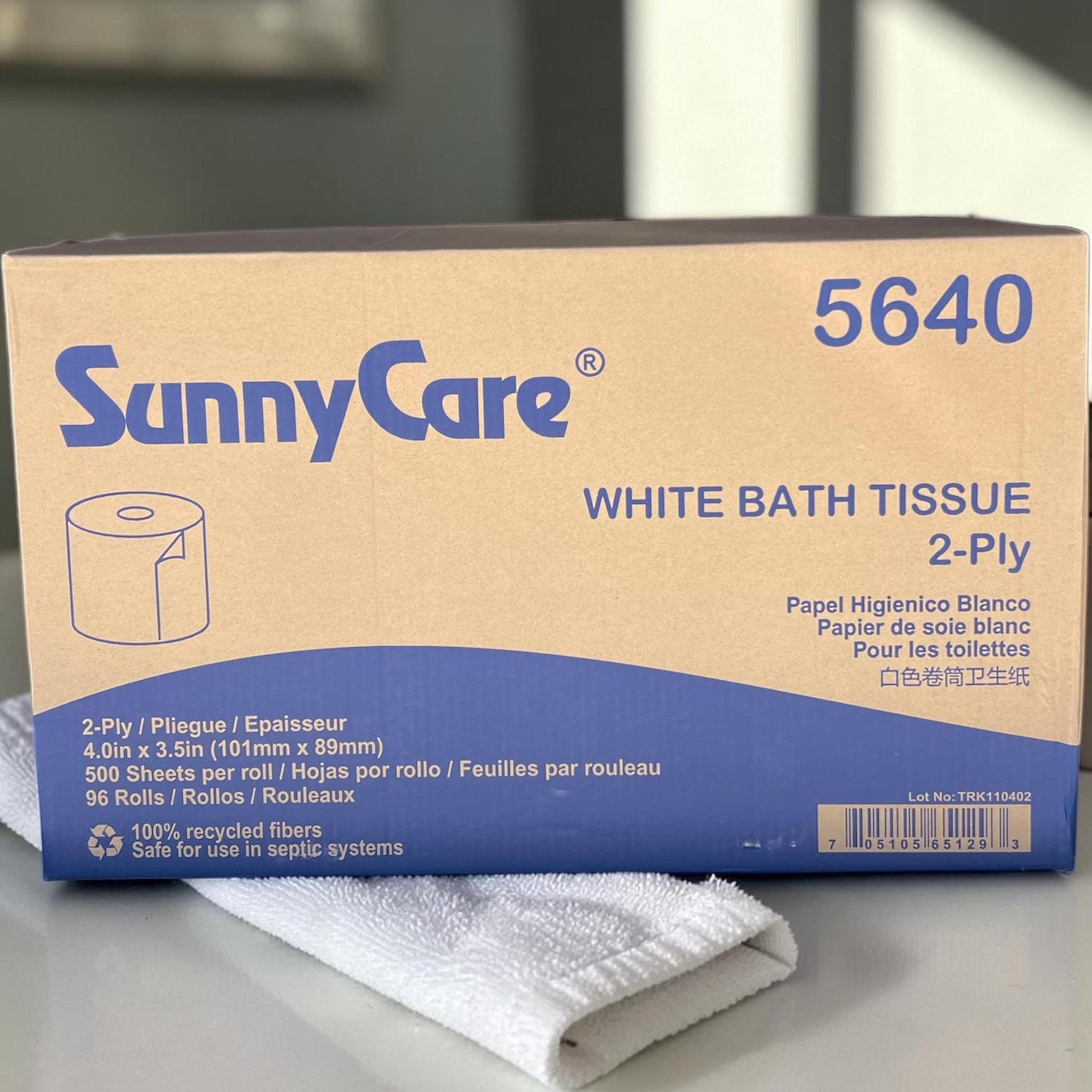 Sunnycare Bath Tissue- White 4.0 x 3.5 2 ply 96 Rolls
