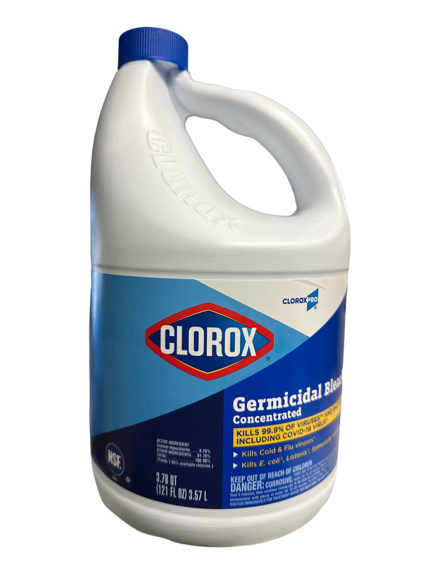 CLOROX BLEACH LIQUID COMM SOLUT GERMICIDAL CONC 121 OZ 3/case and singles