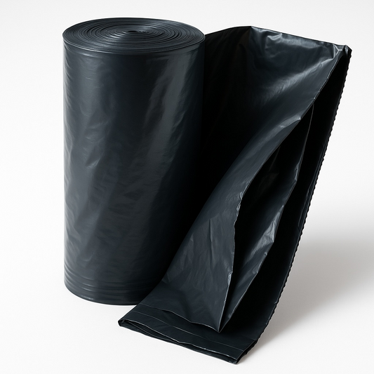 40X48 22MIC 150/CS BLACK ROLLS LINERS