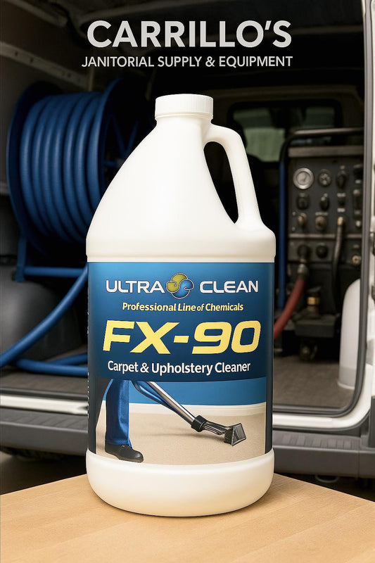 FX-90 CARPET & UPHOLSTERY CLEANER CASE OF 4 GAL AND SINGLES