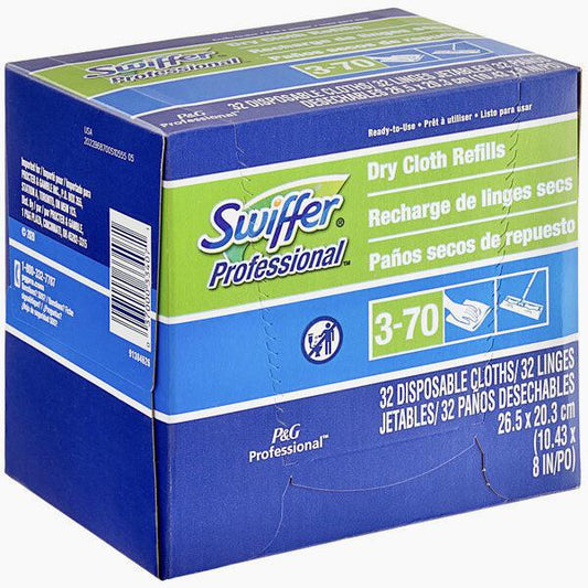 Swiffer Professional 33407 Sweeper Disposable Dry Sweeping Cloths 32 Count - 6/Case