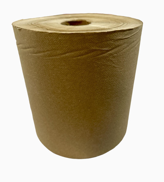 EMPRESS HARDWOUND TOWEL ROLL NATURAL 8" X 800'