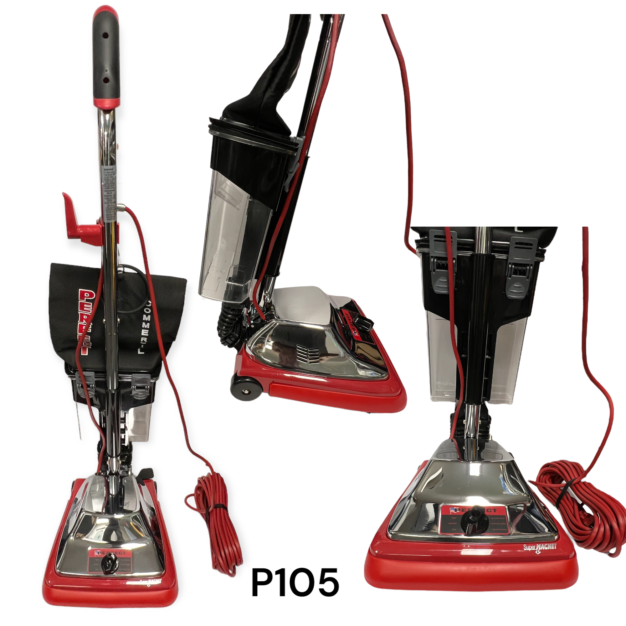P105 12 Inch Commercial Dirt Cup Vacuum
