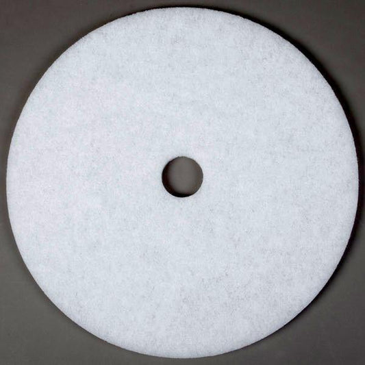 Scrubble by ACS 41-27 Type 41 27" White Polishing Floor Pad