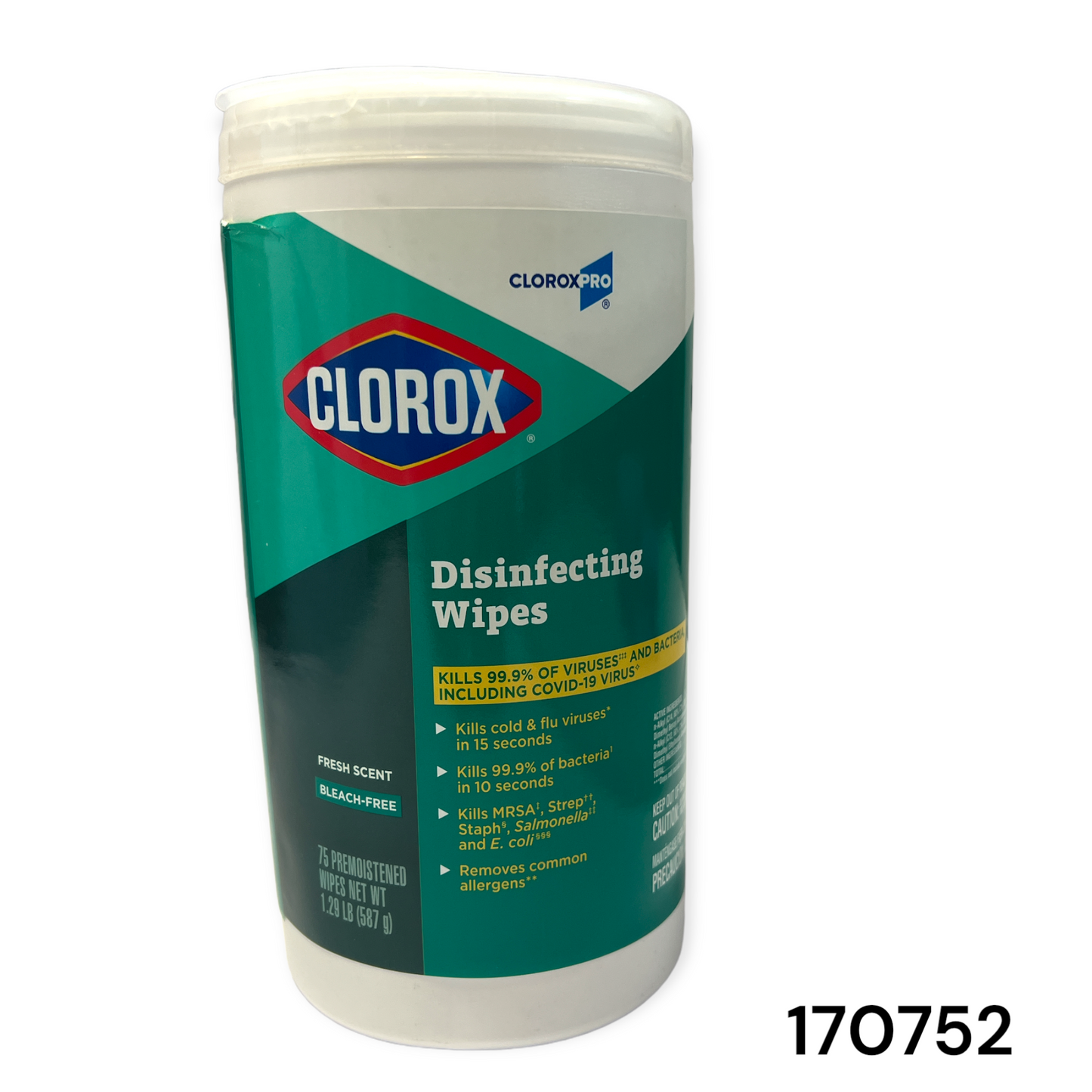 CLOROX DISINFECTING WIPES FRESH SCENT 6/75 CASE & SINGLE