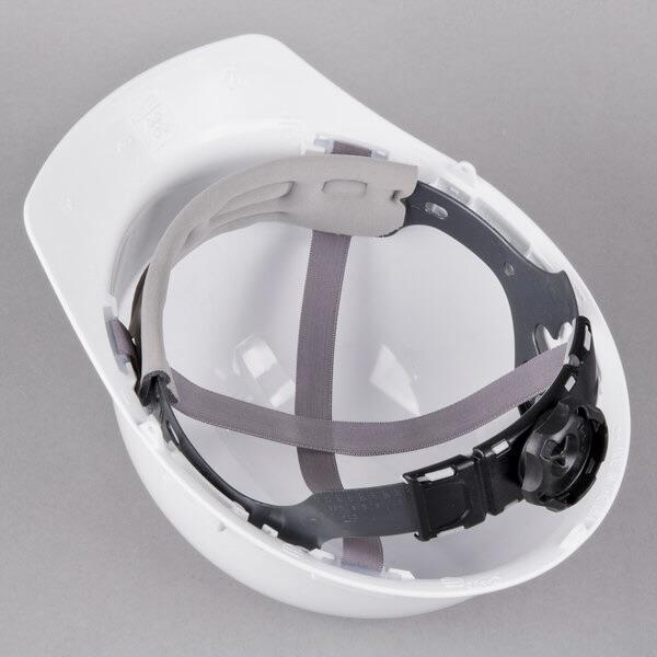 Cordova Duo Safety White Cap Style Hard Hat with 4-Point Ratchet Suspension