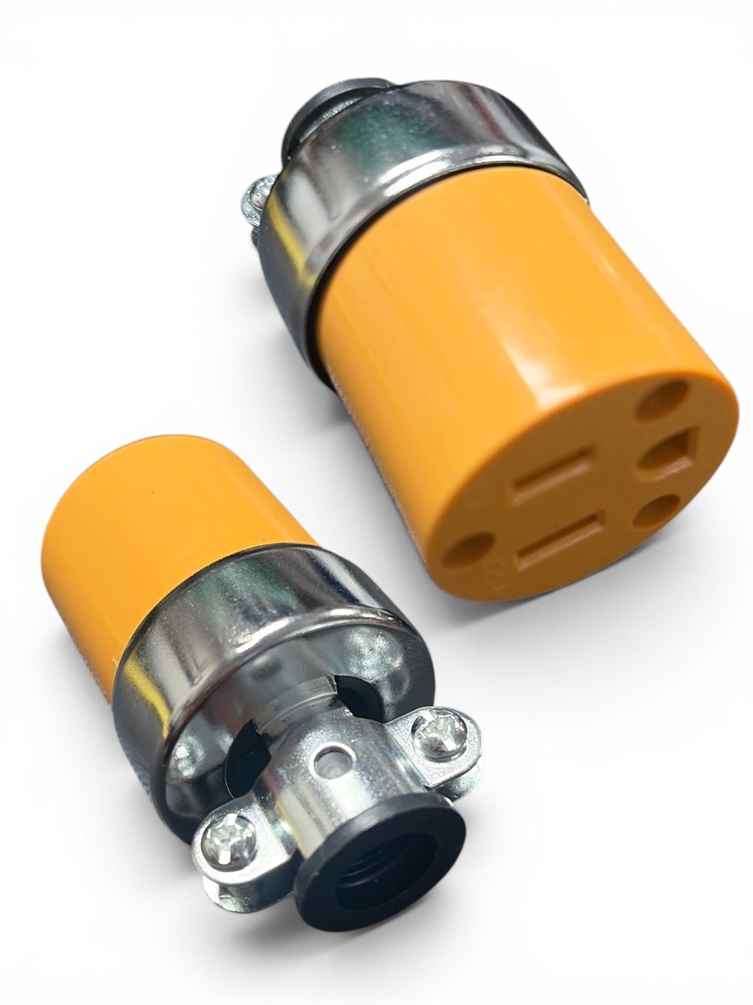 FEMALE & MALE PLUG -3 PRONG. 15A -  125V