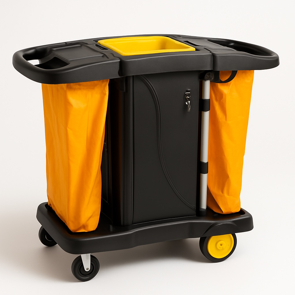 High Security Locking Janitorial Cart