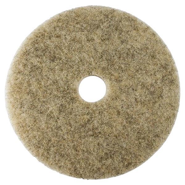 NATURAL 27" Hair Blend Medium Burnishing Floor Pad - 5/Case