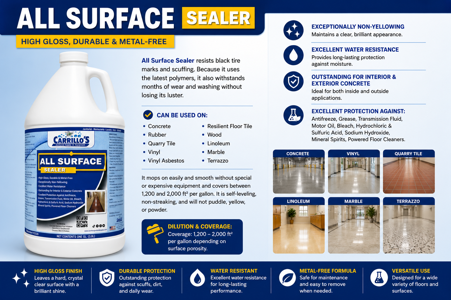 CARRILLO'S ALL SURFACE SEALER CASE & SINGLE