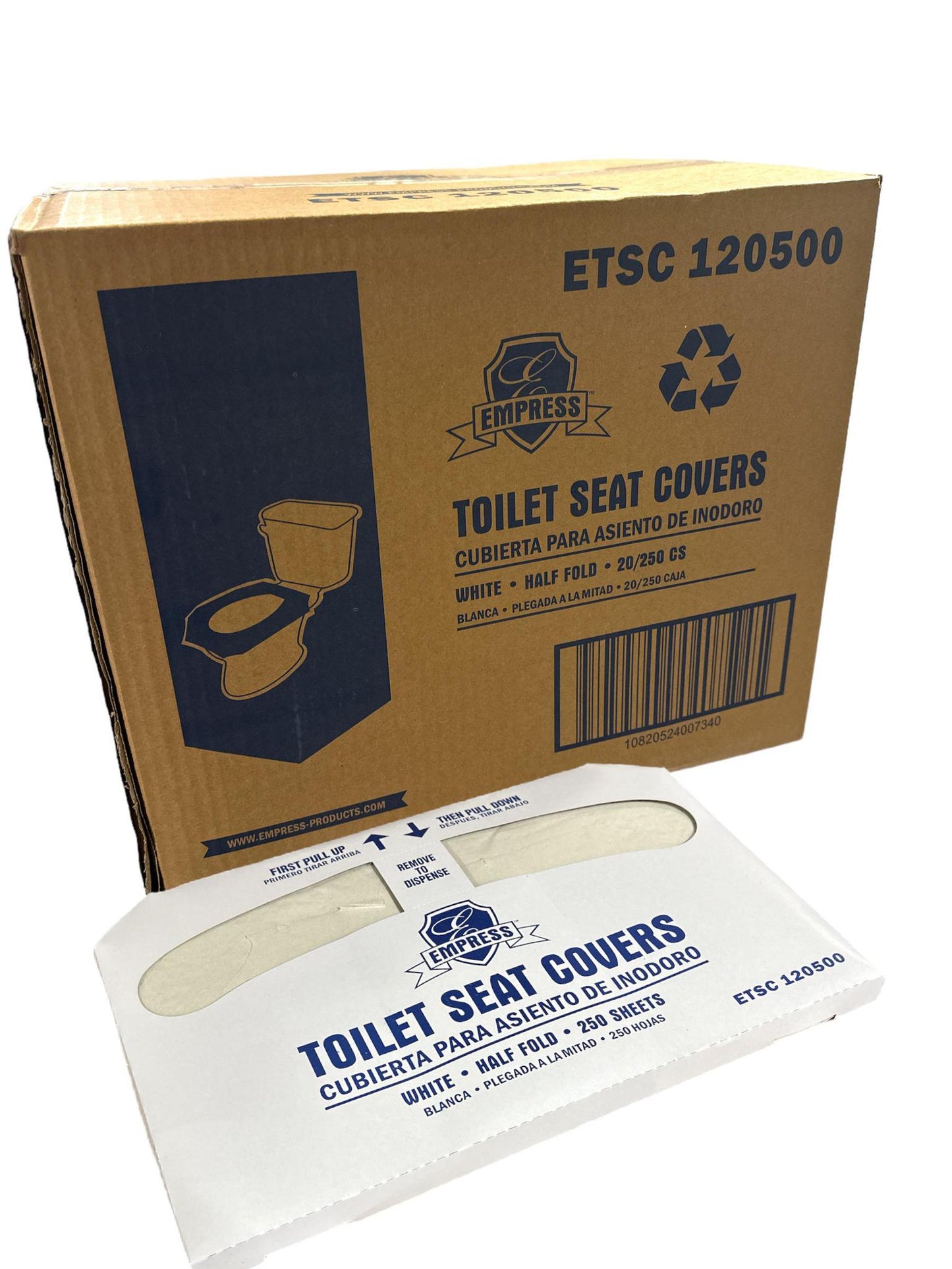 ETSC 120500 Empress Toilet Seat Cover Half-Fold 20/250